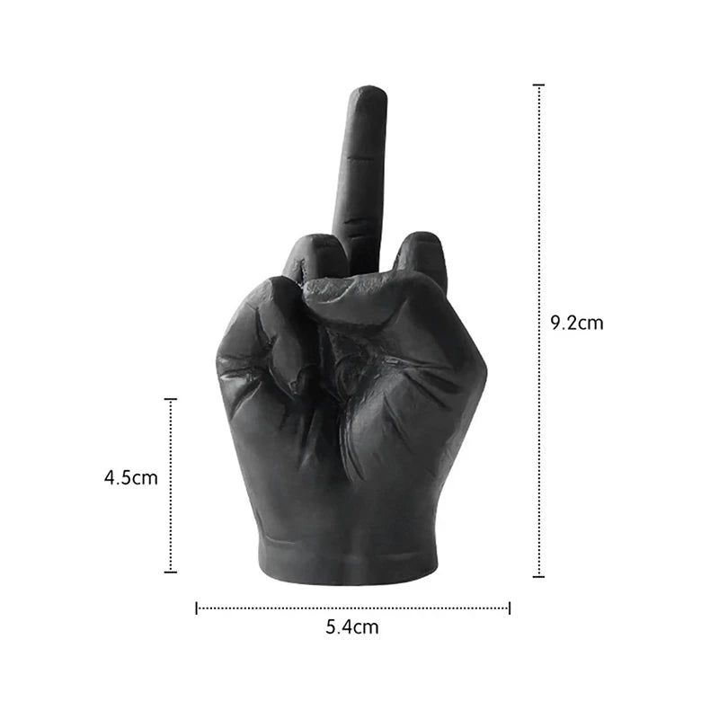 Middle Finger Gesture Candle