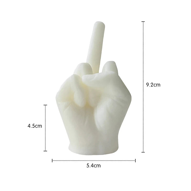 Middle Finger Gesture Candle