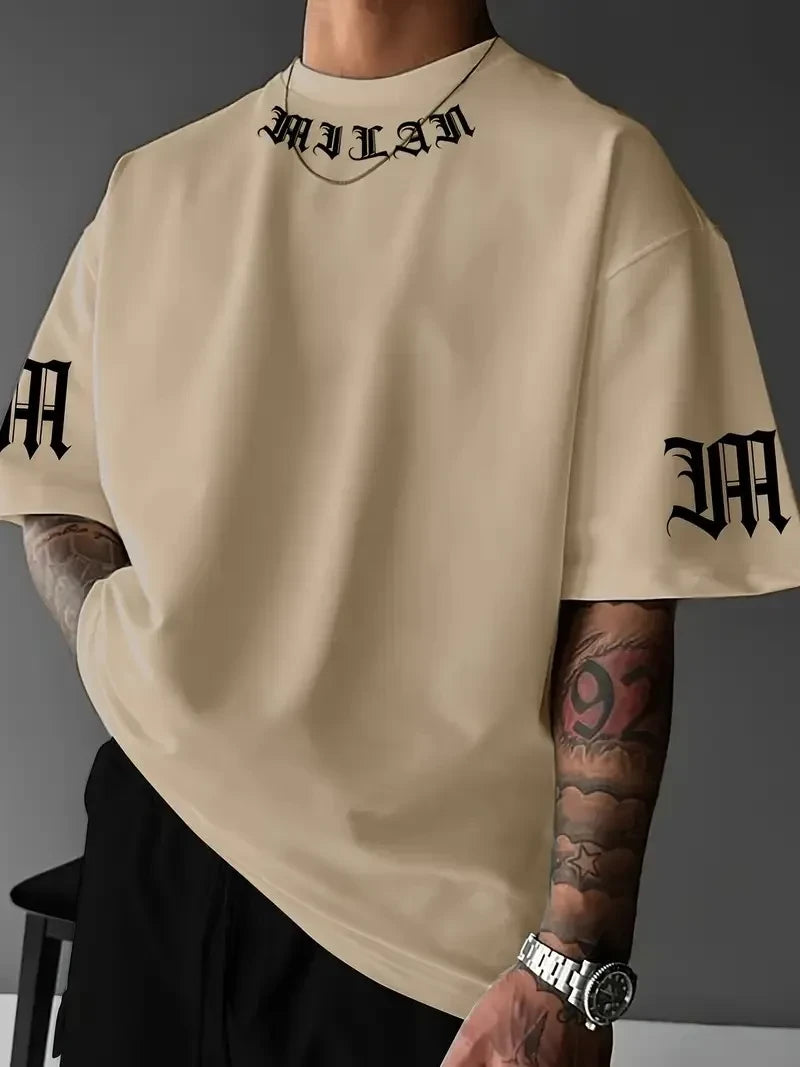 Breathable Streetwear Graphic T-Shirt